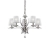 Viseća svjetiljka PEGASO, E14, max 5x40W, PROM 720, krom bijela - ID066448