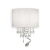 Zidna svjetiljka OPERA, LED 1,5W + E14 max 1x40W, krom kristal - ID068268