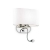 Zidna svjetiljka SHERATON, LED 1,5W + E14, max 1x40W, krom bijela - ID074900