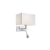 Zidna svjetiljka SAVOY Led 3W+E27 60W krom/bijela 106307