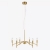 Viseća svjetiljka Markslojd MONARCH , E14, 6x18W, zlatna - MA108210