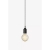 Viseća svjetiljka BRONX, E27, max 1x60W, PROM 40, crna - MA108451