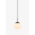 Viseća svjetiljka RISE, E14, max 1x40W, PROM 180, crna bijela - MA108547