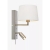 Zidna svjetiljka COMO, LED 3W + E14, max 1x40W, čelik bijela - MA108596