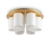 Ideal lux stropna svjetiljka DAISY E27 6x60W zlatna bijela - ID247779