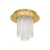 Viseća svjetiljka LED 10x4,3W, PROM 500, zlatna/kristali “VILALONES” - 39398