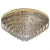 Stropna svjetiljka, E14, 16x40W, PROM 780, zlatna /kristal “VALPARAISO” - 39459