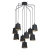 Viseća svjetiljka, E27, PROM 780, crna/zlatna “BERNABETTA” - 39739