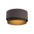 Stropna svjetiljka, E27, 1x40W, P-450, crna/mesing/kapučino ‘MANDERLINE’ - 39928