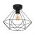 Stropna svjetiljka, E27, crna mat “TARBES” - 43004