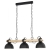 Viseća svjetiljka, E27, D-900, drvo/crna/bež “LUBENHAM ” - 43163