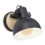 Zidna svjetiljka, E27, drvo/crna/bež “LUBENHAM ” - 43164