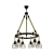 Viseća svjetiljka, E27, crna/konop “RAMPSIDE” - 43194