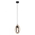 Viseća svjetiljka, E27, crna/smeđe drvo “BASILDON” - 43461