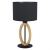 Stolna svjetiljka, E27, 1x40W, crna/drvo krugovi “IPSDEN” - 43569