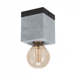 Zidna/stropna svjetiljka, E27, 1x40W, crna/beton “PRESTWICK 3” - 43595