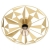 Stropna/zidna svjetiljka, E27, 1x40W, PROM 425, zlatna/trokuti “CASTANUELO” - 43599