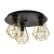 Stropna svjetiljka, E27, 3x40W, PROM 450, crna/zlatna “TARBES 2” - 43654