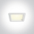 Stropna ugradbena svjetiljka LED 10W, 95x95, dimabilna, IP44, bijela - 50110UV/W