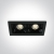 Ugradbena svjetiljka LED 2x2W WW IP20 700mA DIMMABLE crna - DM50202B/B/W