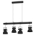 Viseća svjetiljka “SHIREBROOK”, E27, max 4x40W, L-1000, crna - 43726