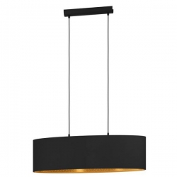 Viseća svjetiljka “ZARAGOZA”, E27, max 2x40W, D-780, crna zlatna - 900147