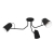 Stropna svjetiljka “LORETO”, E27, max 3x25W, PROM 1145, crna bijela - 900188