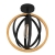 Stropna svjetiljka “BASILDON”, E27, max 1x40W, PROM 320, crna drvo - 43736