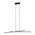 Viseća svjetiljka “PANAGRIA”, LED 2x13W, 3120lm, dimabilna, L-935, crna drvo bijela - 900489