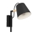 Zidna svjetiljka “LACEY”, E14, max 1x40W, crna drvo - 43735