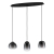Viseća svjetiljka “AGUILARES”, E27, max 3x40W, D-840, crna staklo - 900195