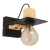 Zidna svjetiljka “BRAMERTON”, E27, max 1x40W, crna drvo - 43753