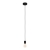 Viseća svjetiljka “YORTH”, E27, max 1x40W, kabel sa grlom, crni nikal - 43801