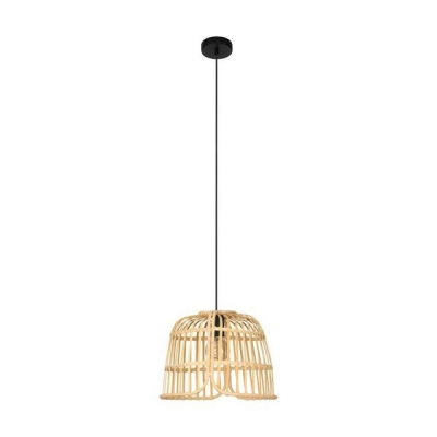 Viseća svjetiljka “GLYNEATH”, E27, max 1x40W, PROM 375, crna pletena smeđa - 43873