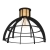 Stropna svjetiljka “STILLINGTON”, E27, max 1x40W, PROM 415, crna drvo - 43768