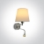 Zidna svjetiljka LED 3W WW + 40W E27+ USB SOCKET krom - DM61080/C/W