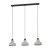 Viseća svjetiljka “MATLOCK”, E27, max 3x40W, L-900, crna siva - 43826