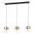 Viseća svjetiljka “MARYVILLA”, E27, max 3x40W, D-870, crna zlatna - 900551