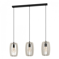 Viseća svjetiljka “BAJAZZARA”, E27, max 3x40W, D-890, crna siva - 900503