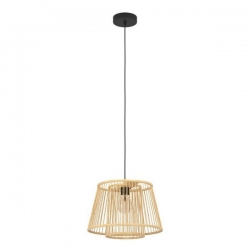 Viseća svjetiljka “HYKEHAM”, E27, max 1x40W, PROM 380, crna drvo - 43852