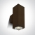 Vanjska zidna svjetiljka, GU10, max 2x10W, 63x63, IP54, smeđa - DM67426C/BR