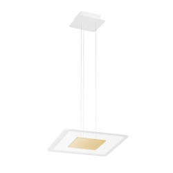 Viseća svjetiljka Aruba_P, LED 19W, 3000K, 350x350, zlatna - LL8931