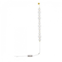 Viseća svjetiljka FLEA, LED 41W, 3000K, PROM 100, zlatna bijela - NL9695244