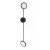 Zidna svjetiljka SCOPE, LED 18,8W, 3000K, H-1000, crna bijela - NL9695250