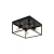 Stropna svjetiljka E27, 4x40W, 360x360 “SILENTINA” crna - 98334