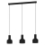 Viseća svjetiljka, E27, 3x40W, D-850, crna “CASIBARE” - 99552