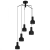 Viseća svjetiljka, E27, 5x40W, PROM 710, crna “CASIBARE” - 99553