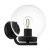 Vanjska zidna svjetiljka E27, 1x28W, PR-200 ‘TAVERNA’ crna-prozirna - 99598