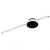 Stropna zidna svjetiljka, LED 6,3W, D-590, okrugla, crna/bijela “SARGINTO” - 99608