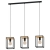 Viseća svjetiljka, E27, 3x40W, D-880, crna/drvo “LIBERTAD” - 99855